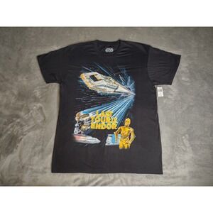 Star Wars Last Tour To Endor T-Shirt Men Large Star Tours Disneyland Graphic Tee